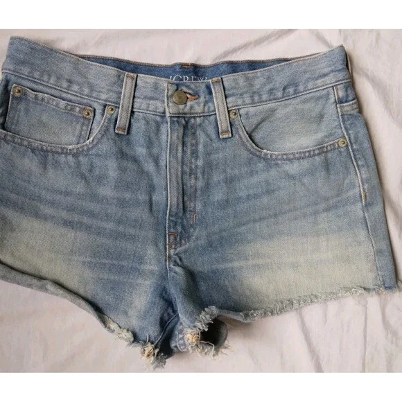 J. Crew Denim Relaxed Short Denim Casual Womens Size 27 - Picture 3 of 9